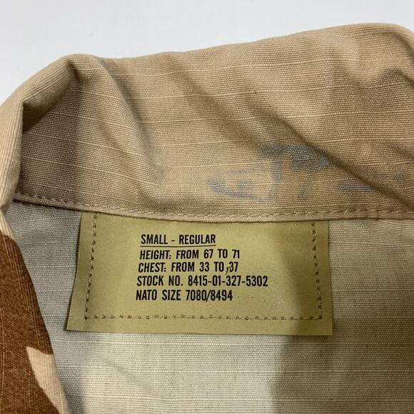 US Army Jacket Mens S Small Regular Desert Camo Combat Military BDU Utility Coat - Picture 4 of 10